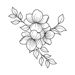 floral coloring pages, floral coloring background, flower coloring book pages, vector floral coloring pages