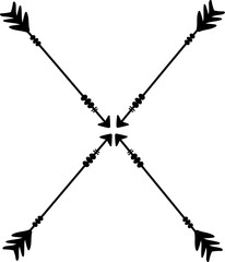 Arrows for decoration, Transparent background