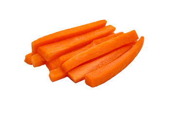 chopped carrots on a png background