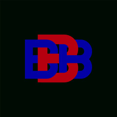 BBB Letter nature logo design on black background. BBB creative initials lettercircle logo concept . BBB letter design.