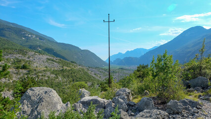 Gardasee in Italien Riserva naturale provinciale Marocche di Dro	