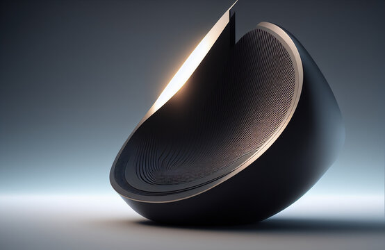 Illustration of a sleek and modern vehicle speeding down a neon-lit highway created with Generative AI technology