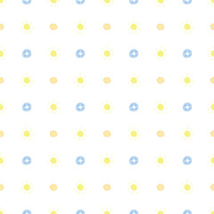 Summer seamless pattern. travel background. Travel vacation set of icons, journey and trip background. Doodle summer travel icons. Vacation vector pattern with travel icons