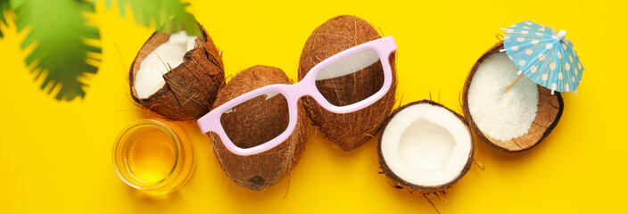 Product for beauty procedures, skin and body care - coconut oil