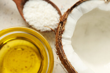 Product for beauty procedures, skin and body care - coconut oil