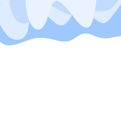 Snowcap border illustration