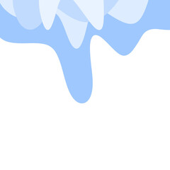 Snowcap border illustration