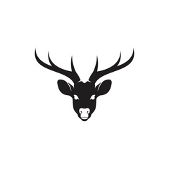 deer logo. vector illustration