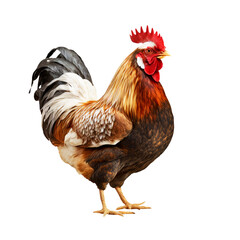 Fototapeta premium Chicken Isolated on transparent, Generative AI