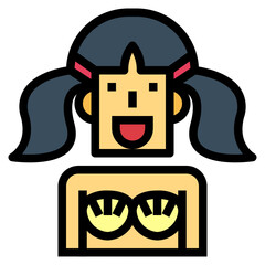 mermaid filled outline icon style