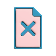 Obraz premium 3d paper with icon