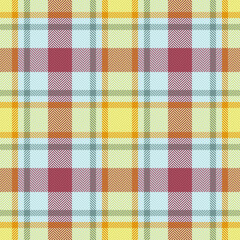 Vector pattern background. Textile fabric seamless. Texture check plaid tartan.