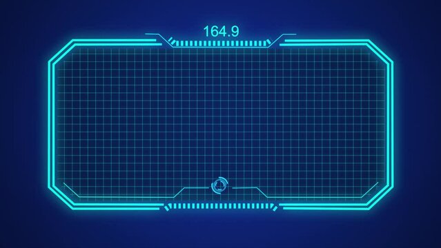 HUD is a futuristic GUI screen for video games, a Sci-fi 4k concept animation.