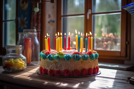 Decorado número 1 para un cumpleaños: fotografía de stock ©  liudmila.fadzeyeva.gmail.com #184435204