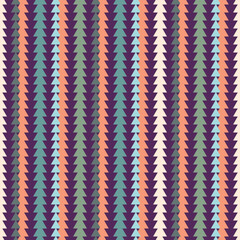 colorful pastel triangle lines with purple background seamless repeat pattern