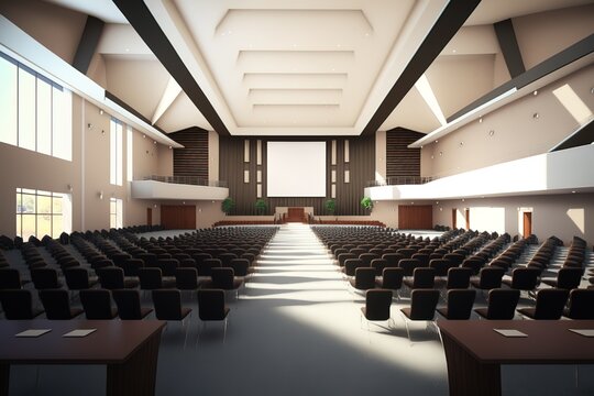 Conference hall, generative AI