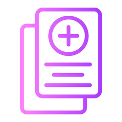 health insurance gradient icon