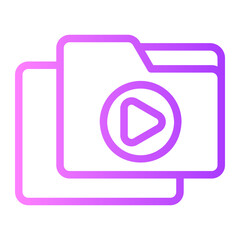 video gradient icon