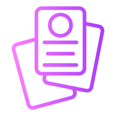 Fototapeta premium CV gradient icon