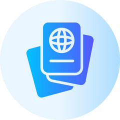 passport gradient icon