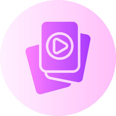 video gradient icon