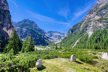 San Vigilio di Marebbe: Pederu, Dolomites, Alta Badia, Italy.