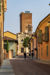 Vicolo di Barbaresco - Cuneo - obrazy, fototapety, plakaty