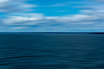 Fototapeta na wymiar Blue sky and sea in Helsinki city, Finland