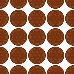 Pattern homemade cookie different taste in pastry biscuit