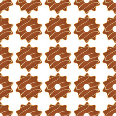 Pattern homemade cookie different taste in pastry biscuit
