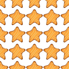 Naklejka premium Pattern homemade cookie different taste in pastry biscuit