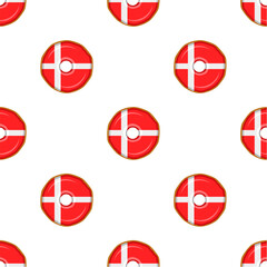Pattern cookie with flag country Denmark in tasty biscuit