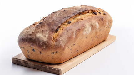 Baked bread with a white background looking all fresh