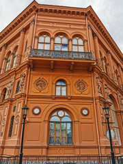 Fototapeta na wymiar Facade of the building, Riga, Latvia