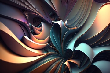 abstract digitally generated background, generative AI