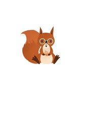 illustration écureuil mignon