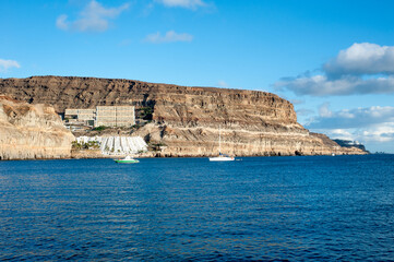 View on Taurito village from Puerto de Mogan