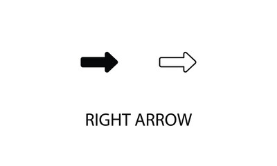 Right arrow double icon design stock illustration