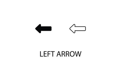 Left arrow double icon design stock illustration