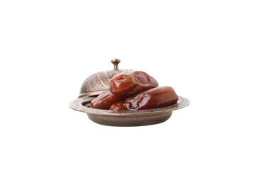 Concept of sweet and tasty food - dates, isolated on white background