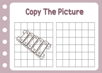 copy the picture of xylophone cartoon 