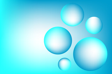 Light Blue Bubble Gradient Effect Background Design