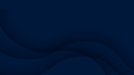 Navy wavy background. Geometric banner with gradient waves