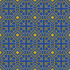 Pattern surface geometric seamless pattern design. Repeating tiles ornament background. Vector symmetric shapes pattern