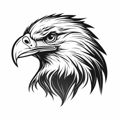 Obraz premium Eagle Head Logo. Generative AI