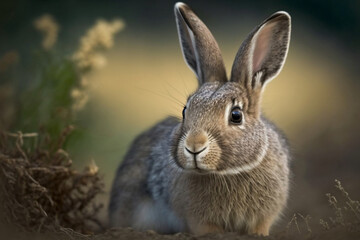 Bunny rabbit. Generative AI