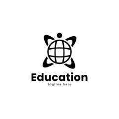 Best student with book logo vector. Education logo template design concept, student progress and success in learning.