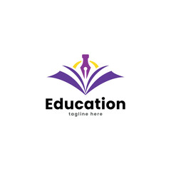  education logo design vector template