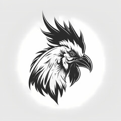 Rooster Head. Generative AI