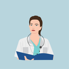 Fototapeta premium Doctor with stethoscope.